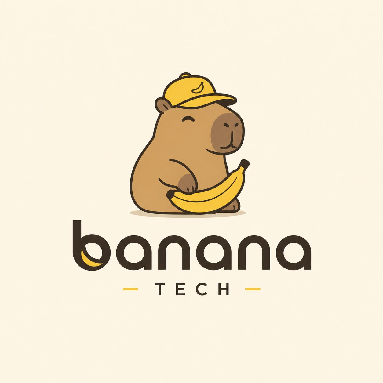 BananaTech capybara holding a banana